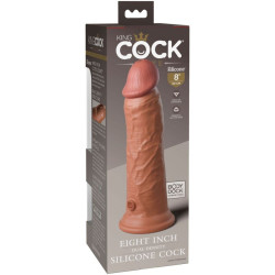 King Cock - Elite Gode Réaliste En Silicone 20.3 Cm Caramel